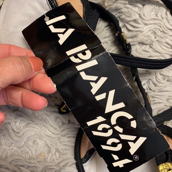 Vintage Bikini Top 90s Polkadot Swimsuit Swim S Small M Medium New - Picture 7 of 10